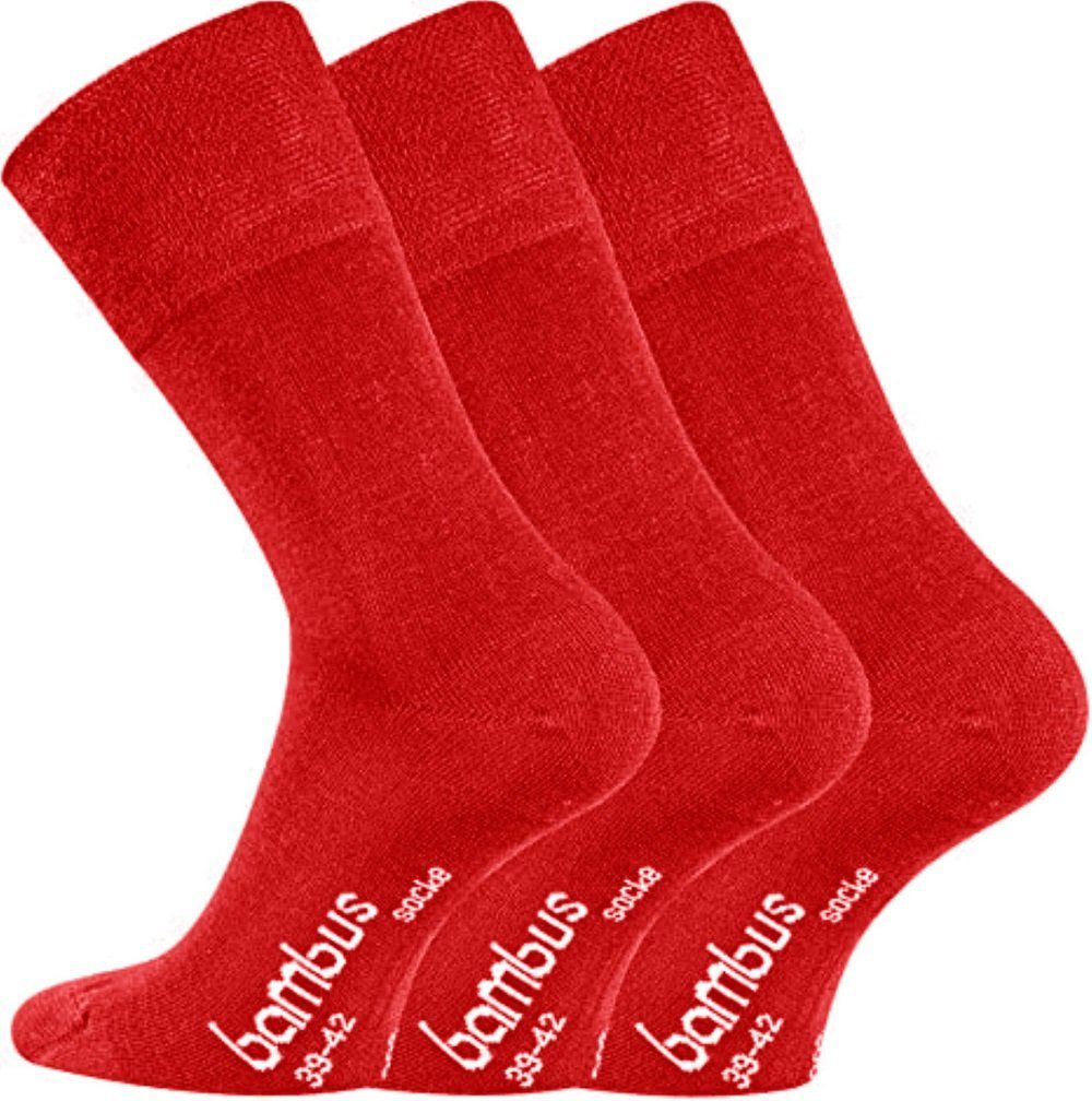 Komfortsocken 6 Paar Bambus Socken, DIE Geruchs-Killer, Bambussocken mit Komfortbund
