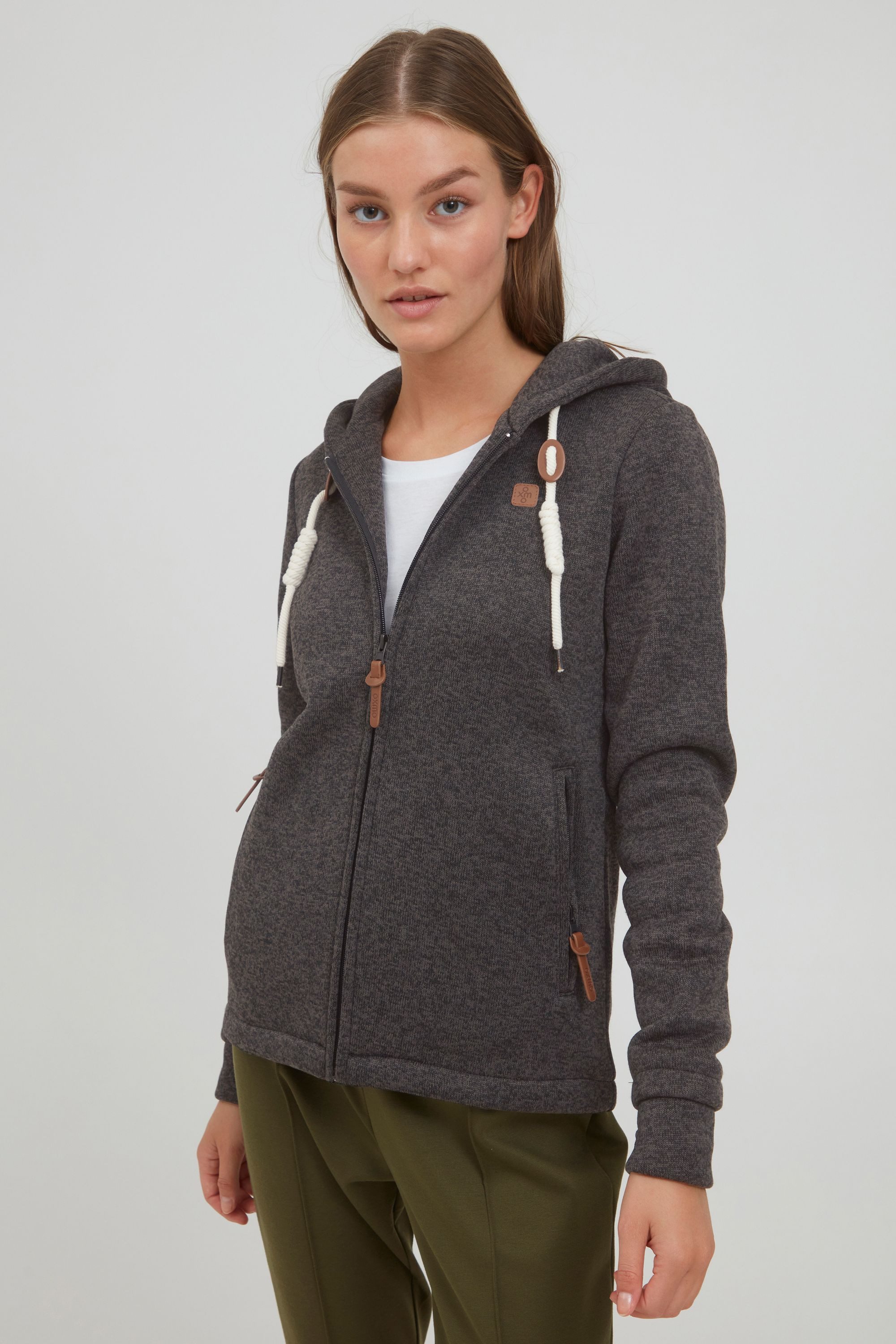 OXMO Kapuzensweatjacke OXThory Übergangsjacke mit weicher günstig online kaufen