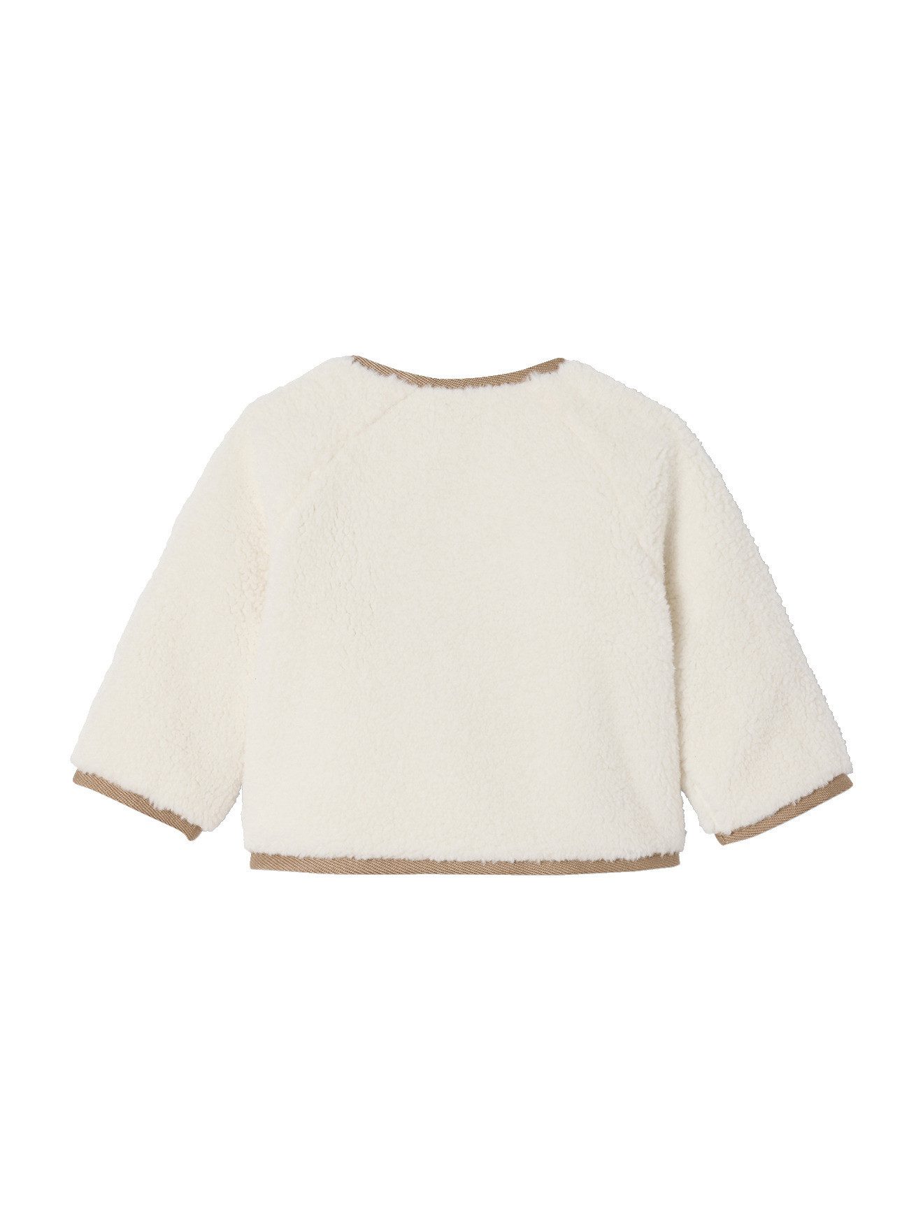 vertbaudet cardigan baby fleece pullover with cotton lining