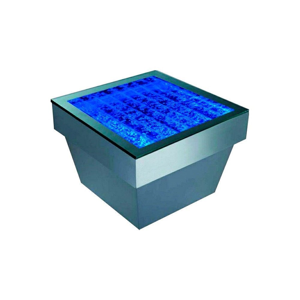 Xlmoebel Couchtisch Beleuchteter LED-Tisch mit Wasser-Säulen-Design für das Sofa (Led Couchtisch), Hergestellt in Europa