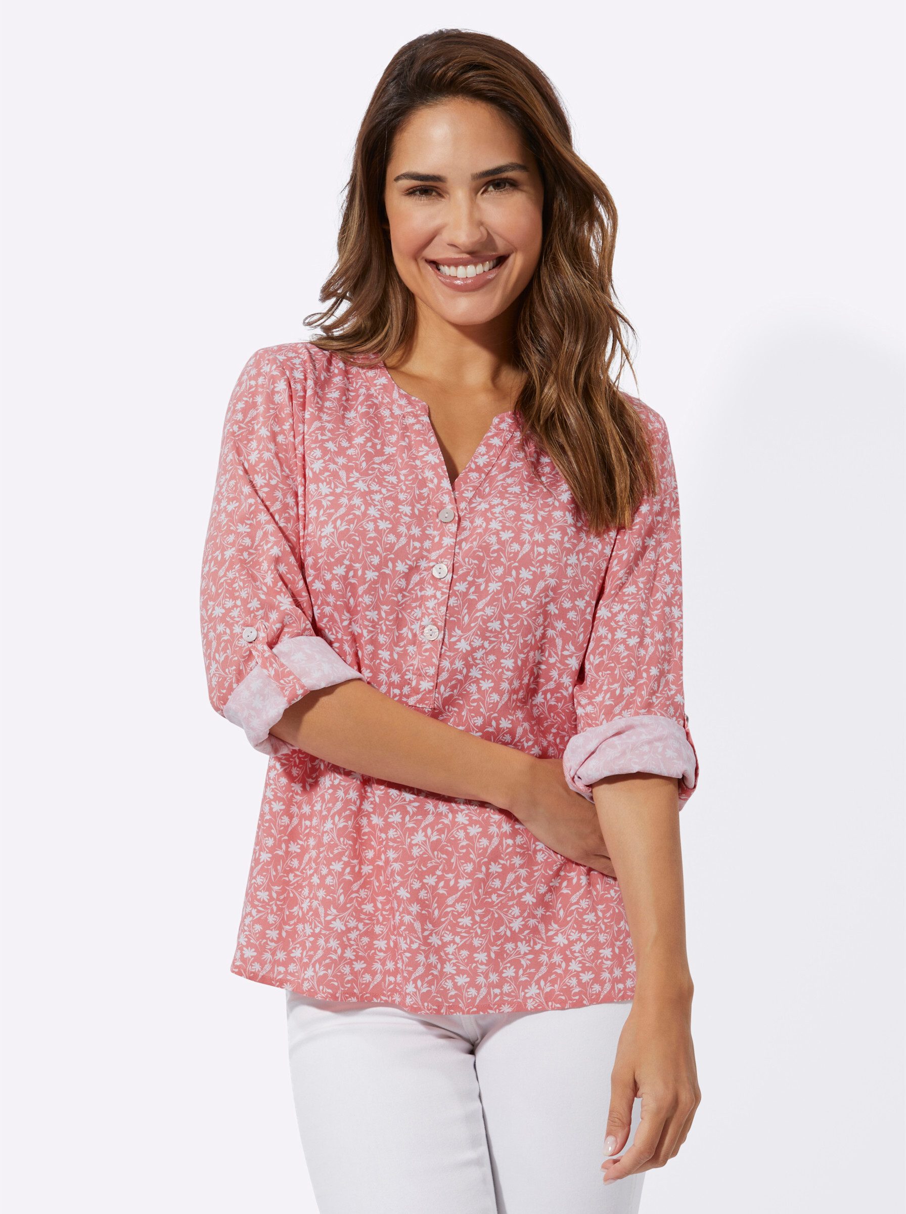 Klassische Bluse Langarm-Bluse