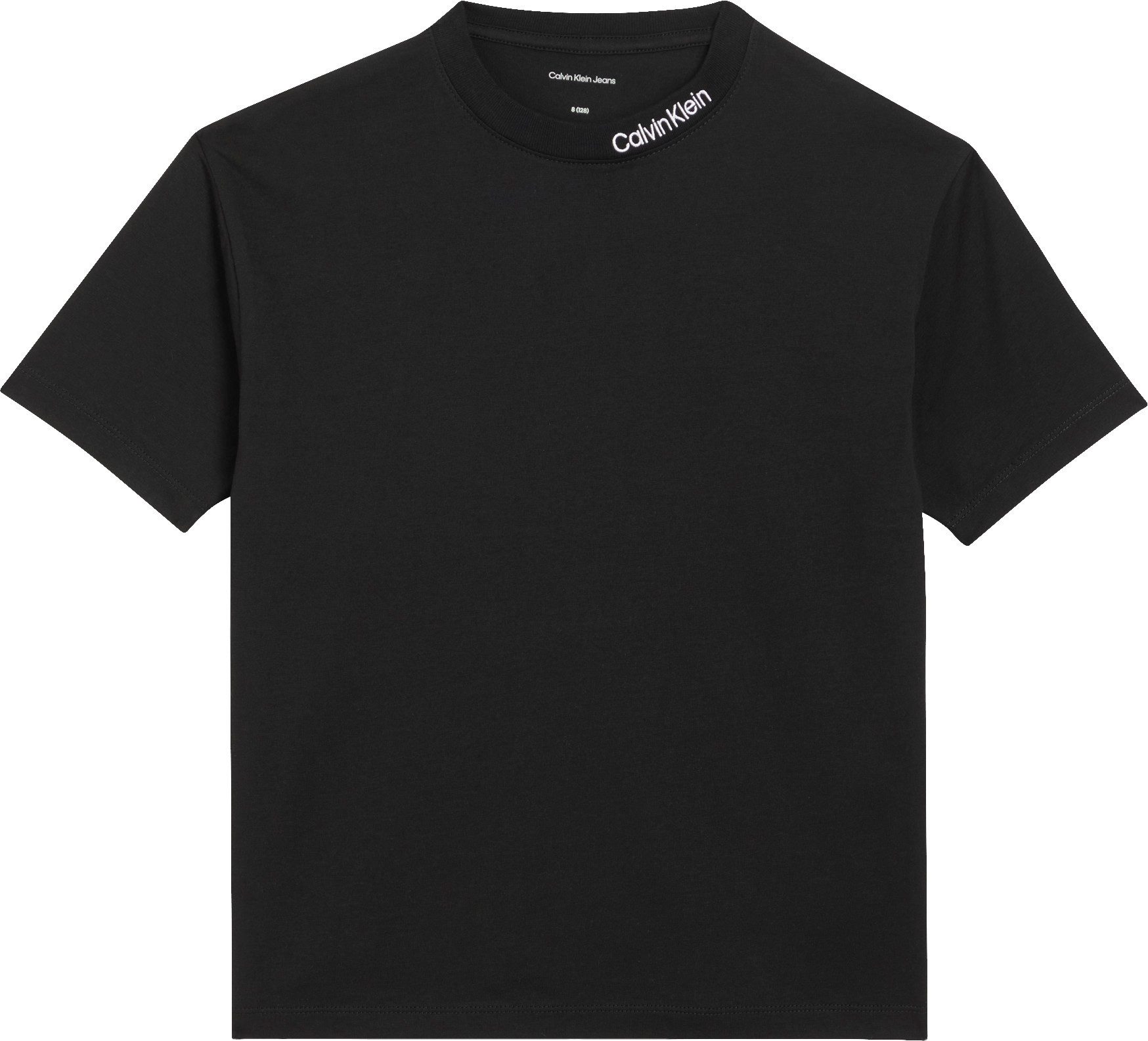 Calvin Klein Jeans T-Shirt Reine Baumwolle, Regular Fit, Logoschriftzug am Ausschnitt