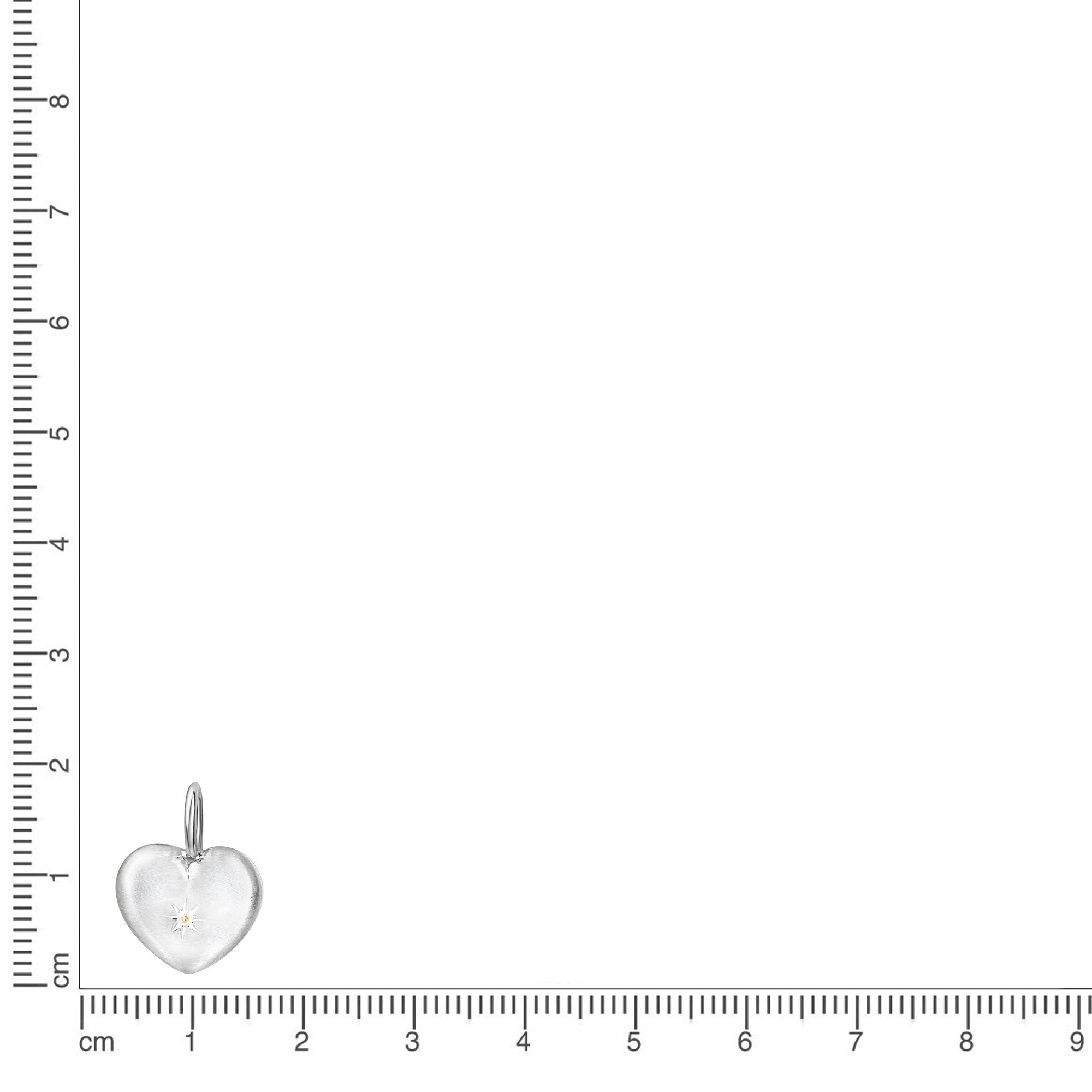 Vivance Kettenanhänger 925 Sterling Silber rhodiniert Herz günstig online kaufen