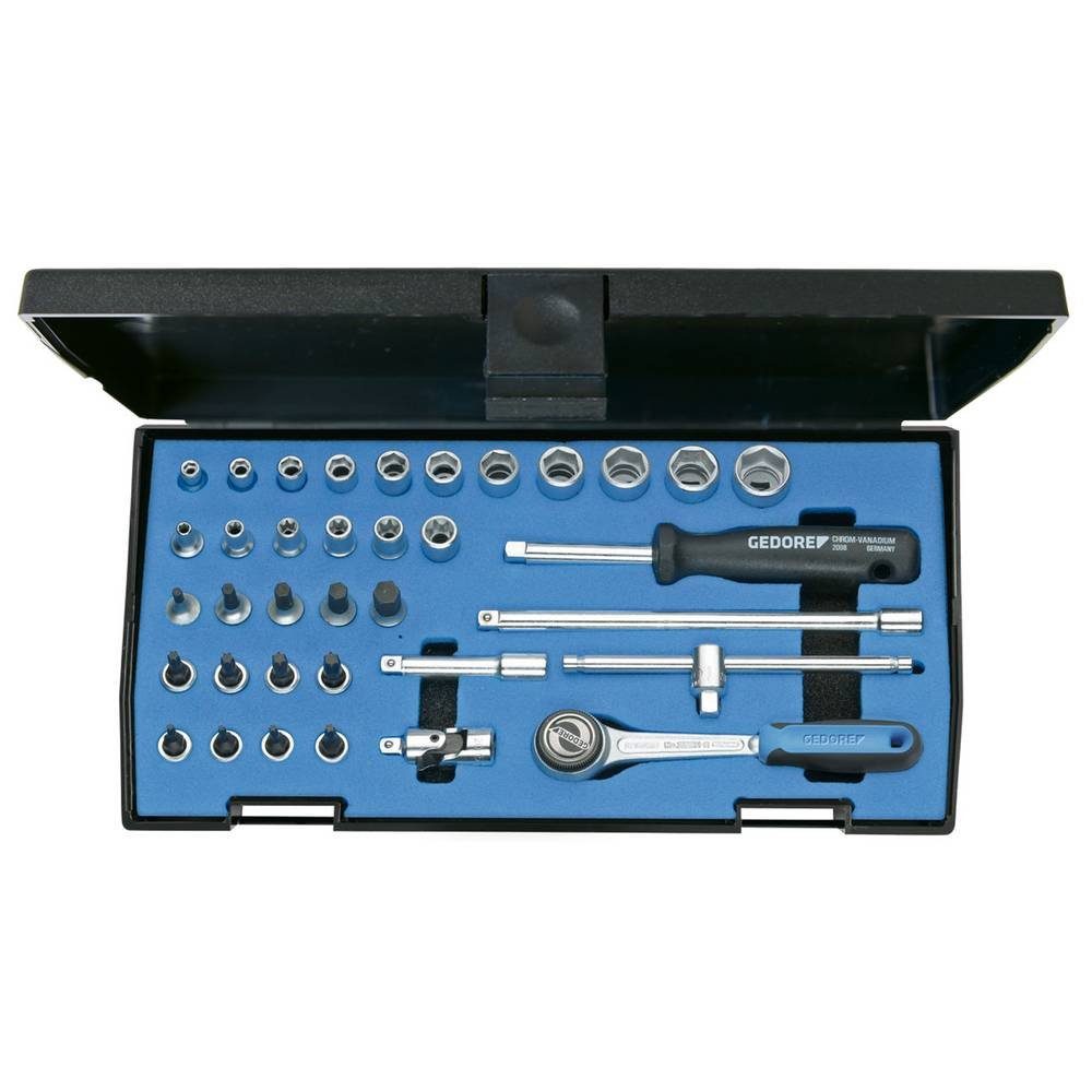 und Seckschlüssel-Satz Bit- Steckschlüsselset Gedore 1/4 36tlg