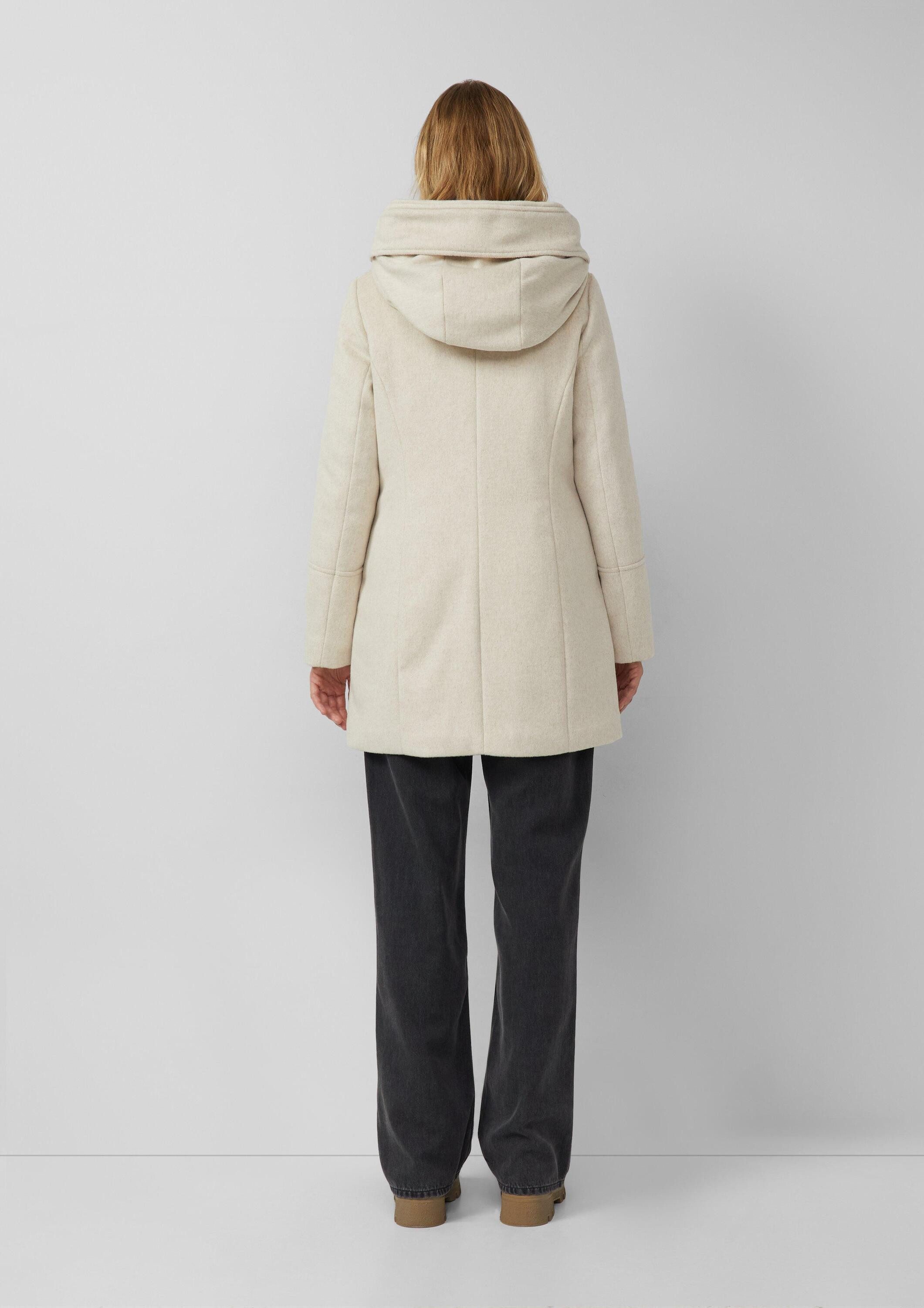s.Oliver Wintermantel Outdoor-Mantel Taillierter Dufflecoat aus Wollmix
