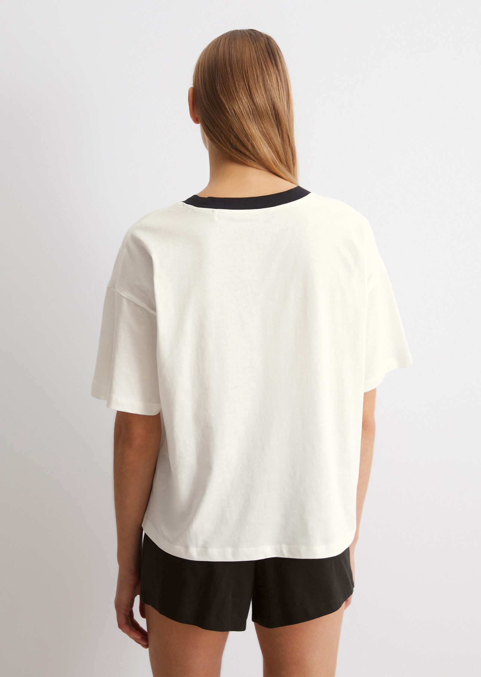 Marc O'Polo Shorty (2 tlg) Kurzarm, Rundhalsausschnitt