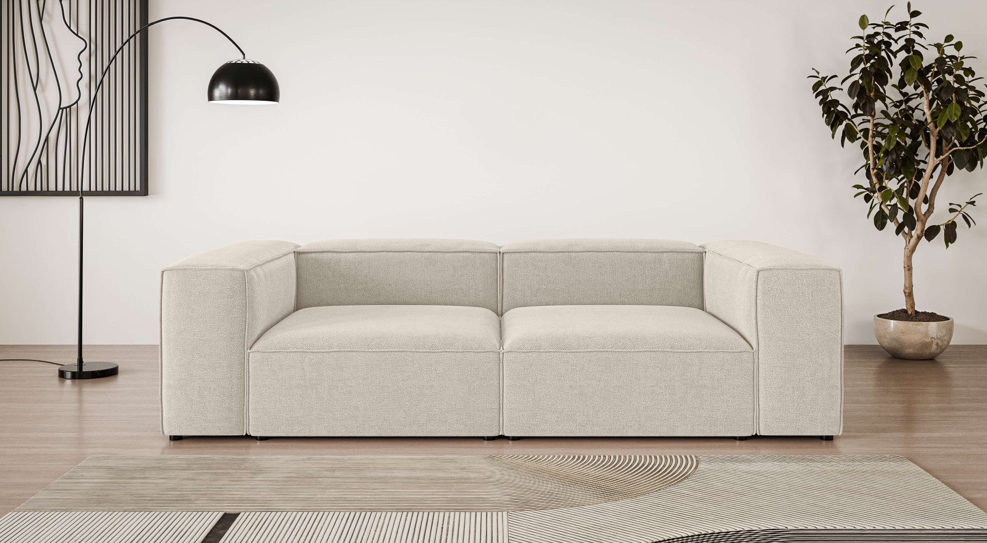 OTTO home Big-Sofa XL HAILY Modularsofa extra tief, Sitztiefe 100 cm, als Modul oder separat verwendbar, für individuelle Zusammenstellung