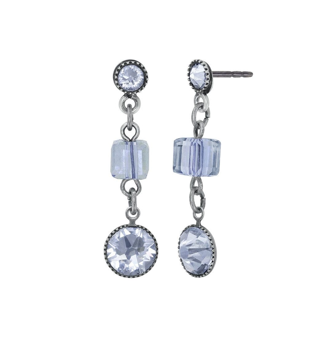 KONPLOTT Paar Серьги-гвоздики Konplott: pendelnde Серьги-гвоздики Cubes - long