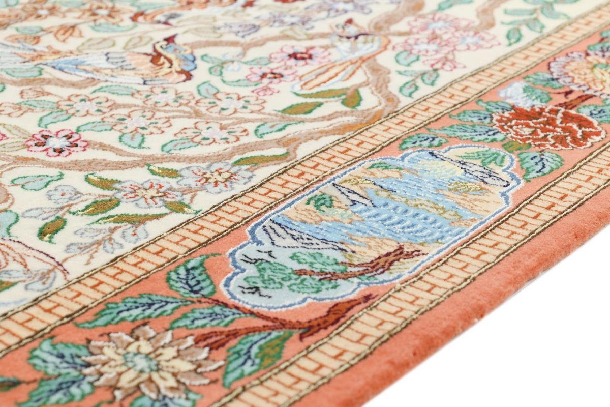 6 80x116 Nain Handgeknüpfter Orientteppich Seidenkette Trading, Orientteppich, mm Höhe: Isfahan rechteckig,