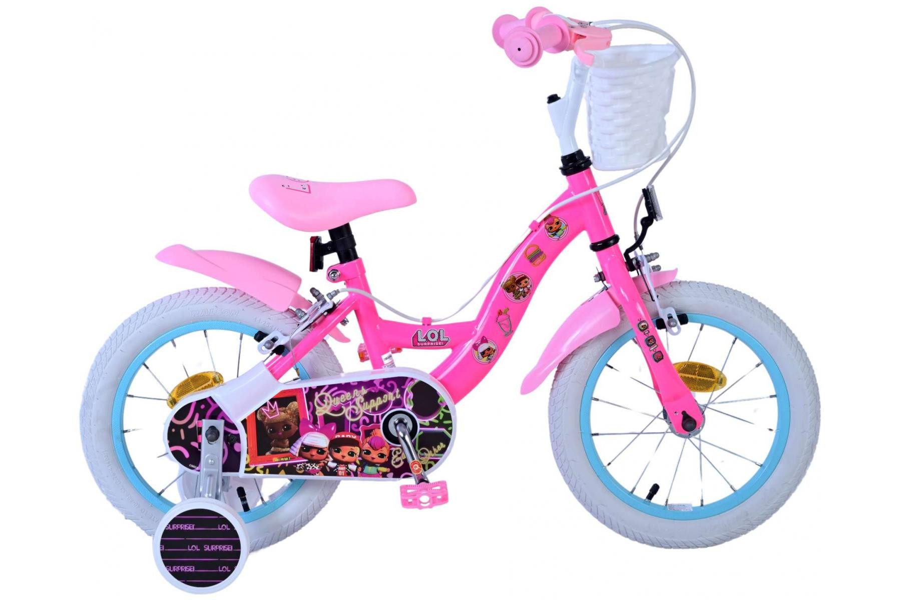 Kinderfahrrad Volare LOL Surprise Kinderfahrrad für Mädchen - 14 Zoll in Rosa