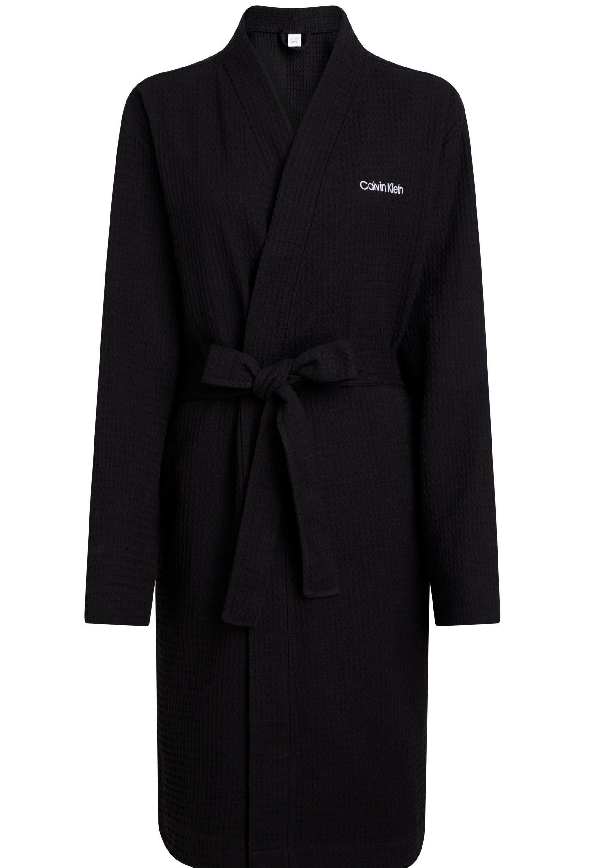 Extrem beliebt zu günstigen Preisen Calvin Klein Underwear Morgenmantel BLACK ROBE, Gürtel mit Baumwoll-Mix, Gürtel