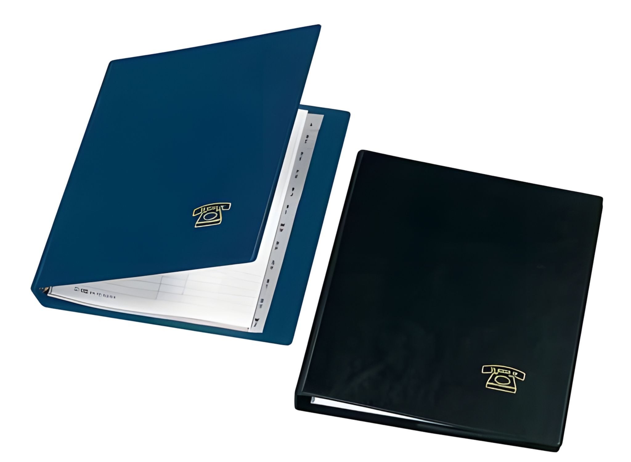 VELOFLEX Notizbuch VeloflexTelefon Ringbuch A5 schwarz 4-Ring 16mm