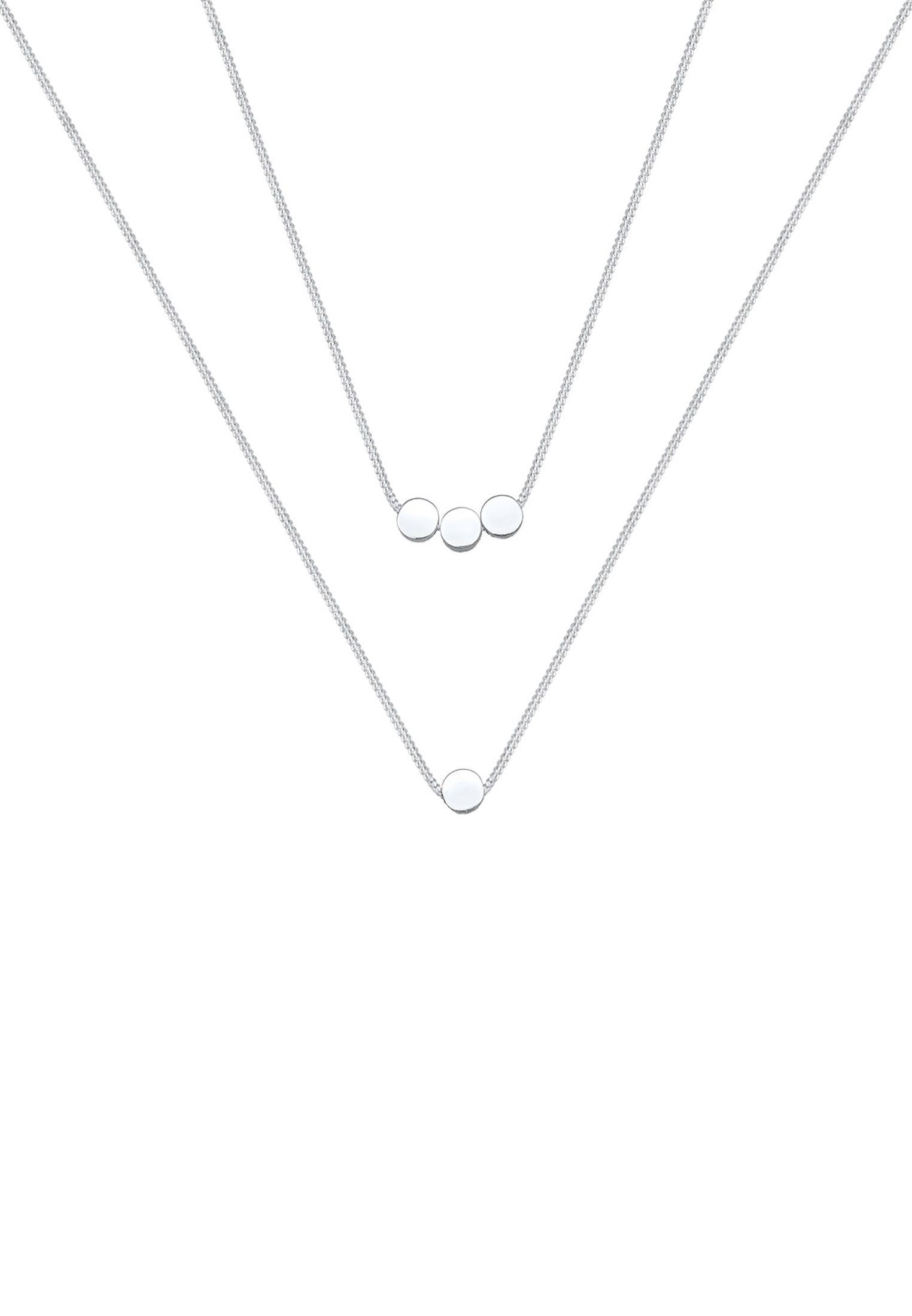 Elli Gliederkette Layer 2-lagig mit Kreisen günstig online kaufen