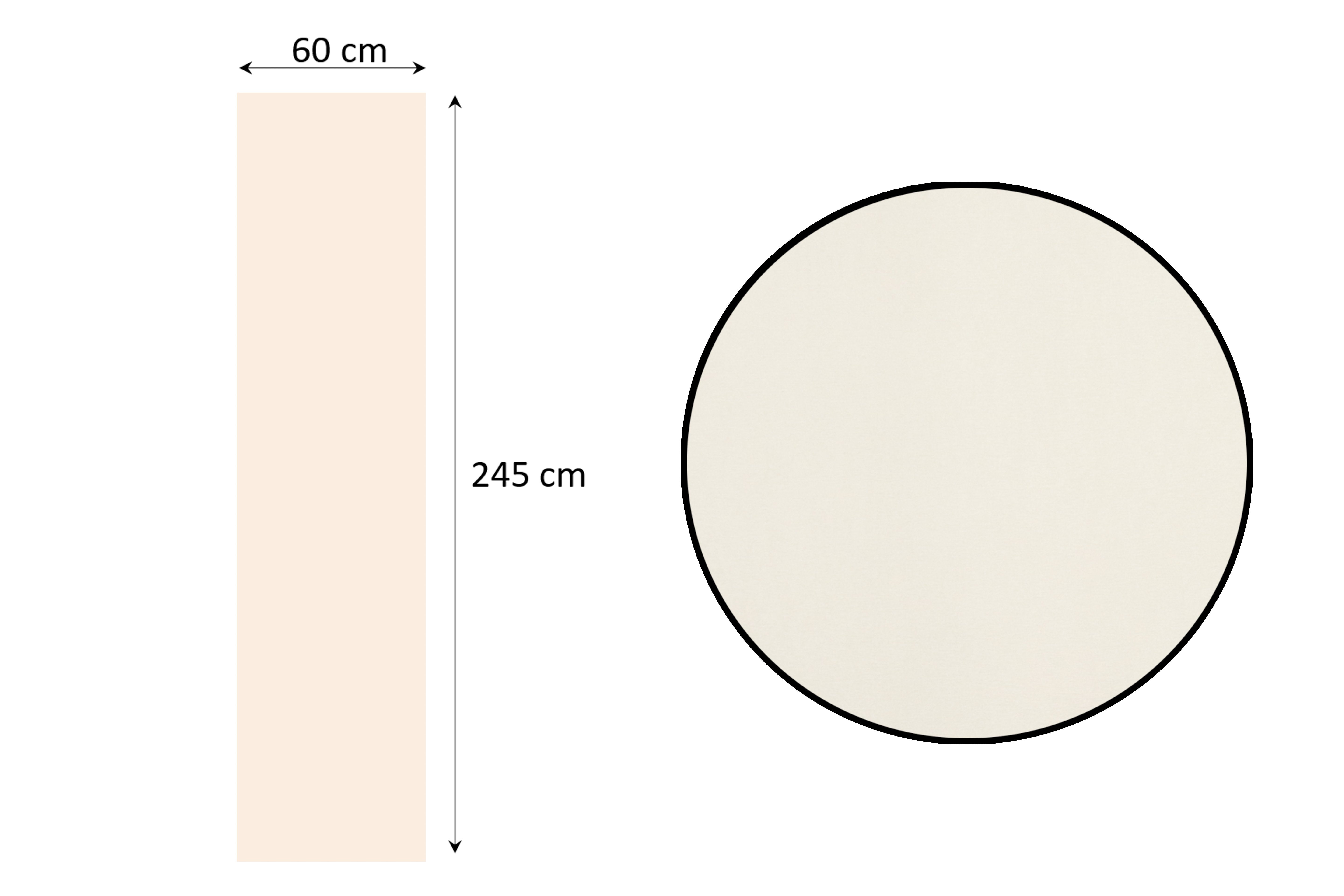 Brilliant Schiebegardine Blickdicht / 60x245cm, Store günstig online kaufen