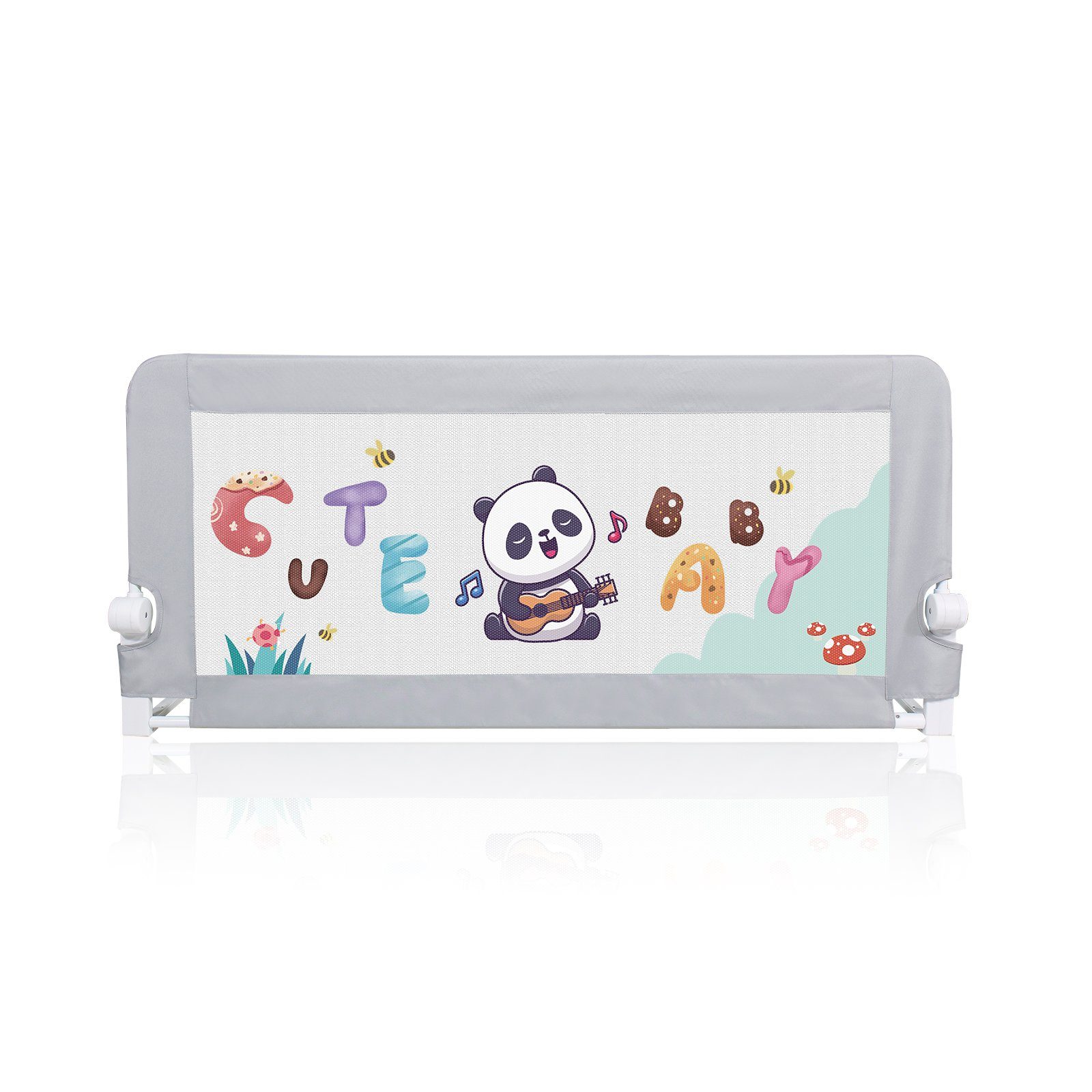 CCLIFE Bettschutzgitter Bettgitter Bettschutzgitter Klappbar 120 150 180cm Anti-Fall für Baby