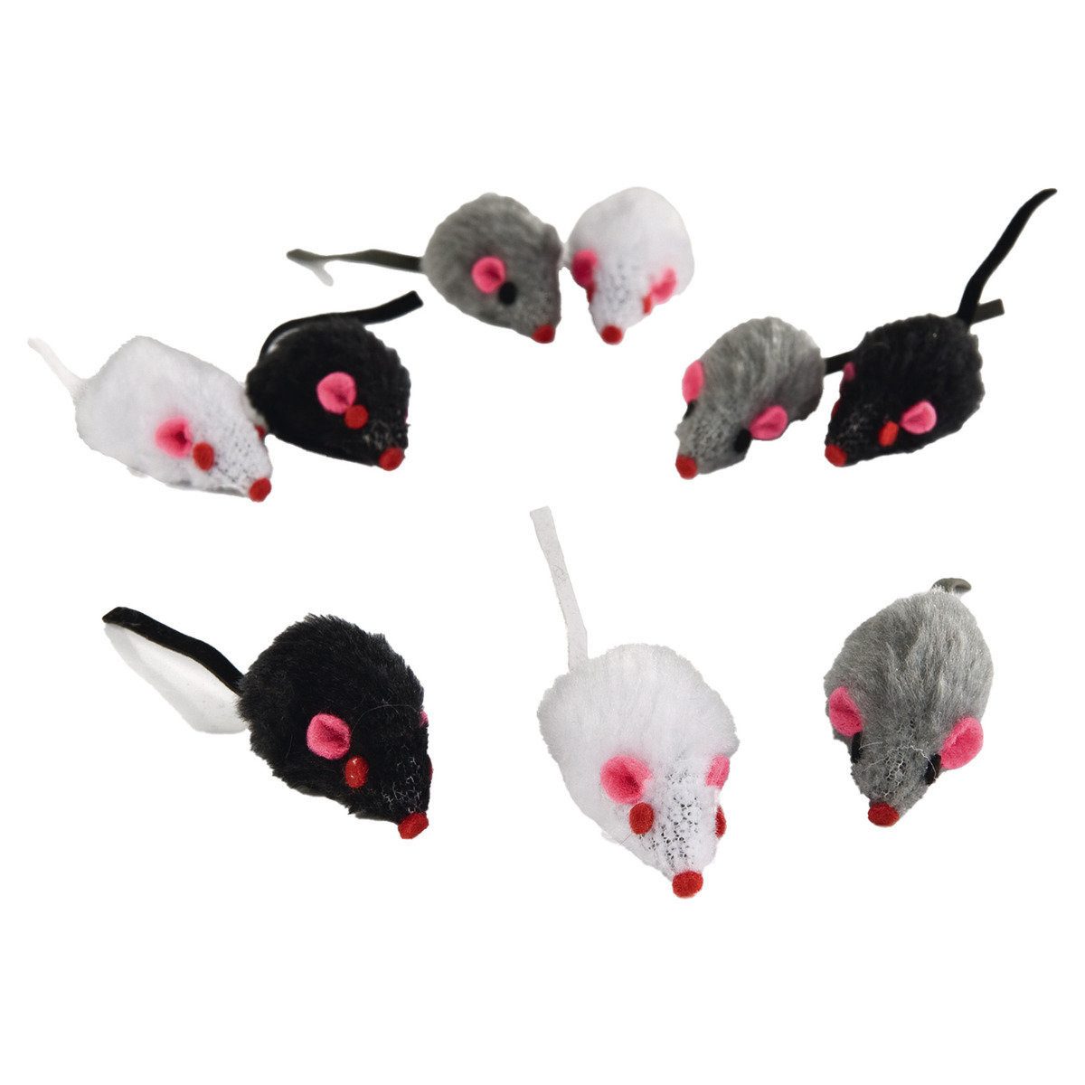 Beeztees Tierkuscheltier Katzenspielzeug Spielmaus Mini - 9 Stück günstig online kaufen