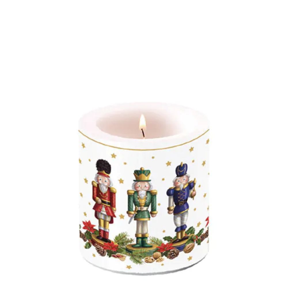 Ambiente Luxury Paper Products Stumpenkerze Deko - Tischdeko / Wohnaccessoires /Kerze / Tischkerze, Advent (1-tlg), ideal als Tisch- und Raumdekoration, Motivkerze, Geschenk geeignet