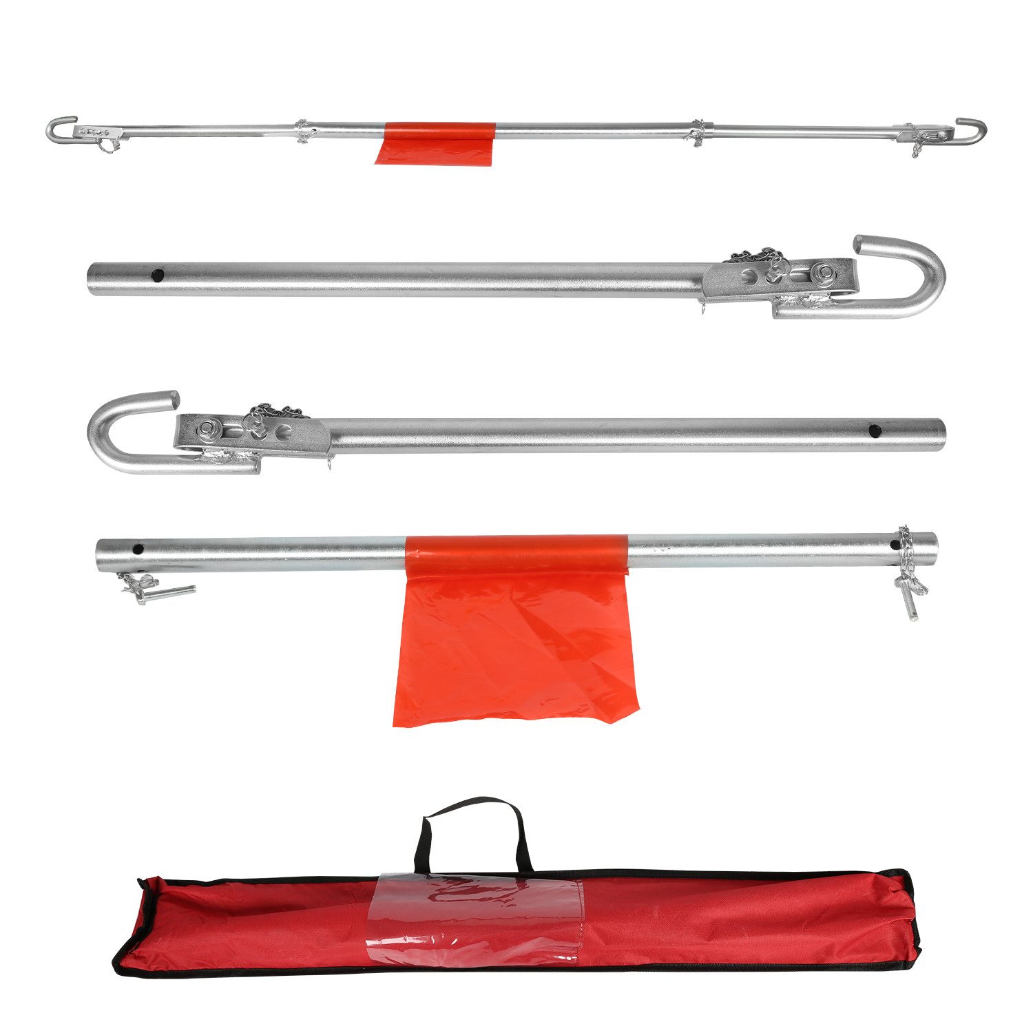 PKW KFZ Abschleppstange 3tlg 2000 kg Pannenhilfe Abschleppseil Abschleppseil