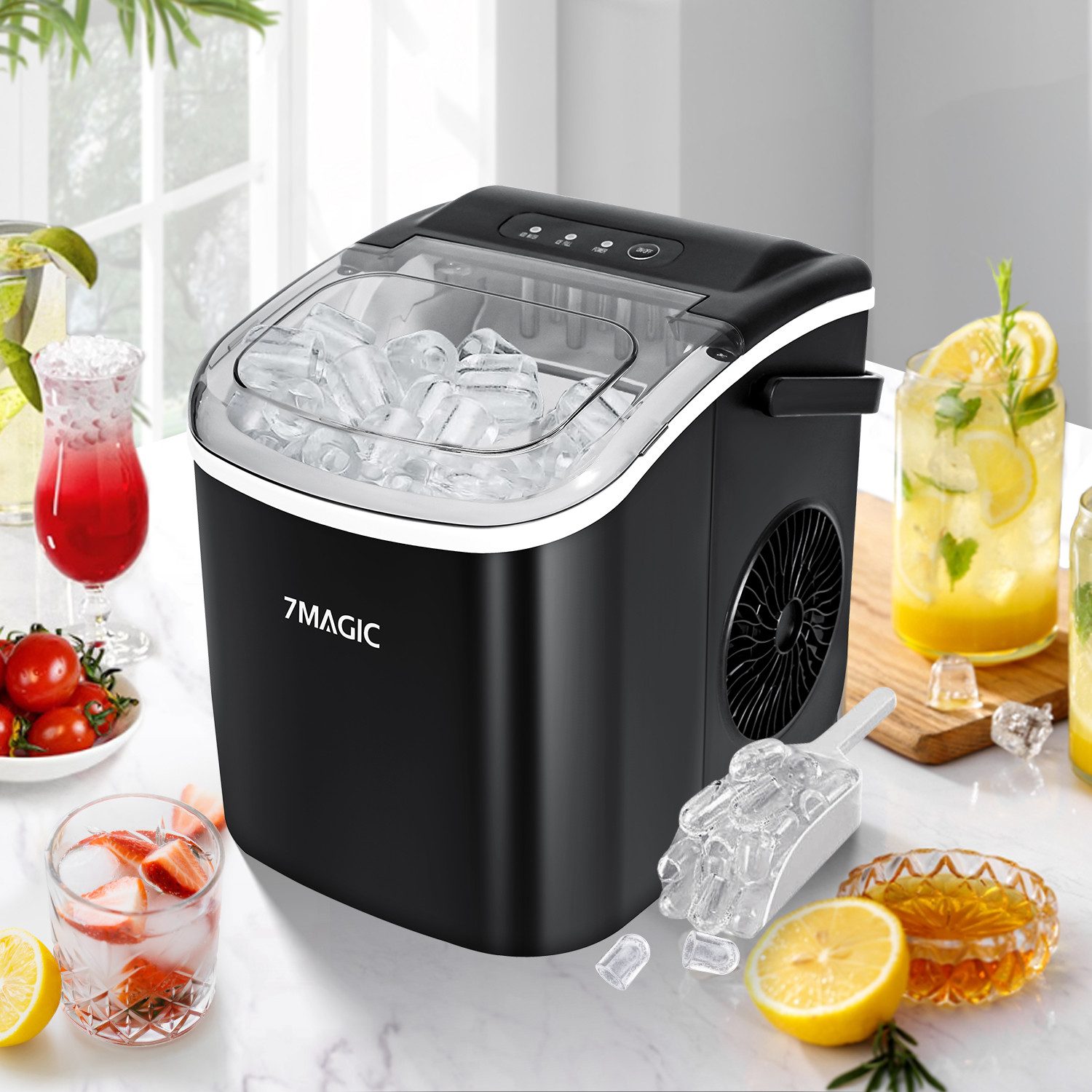Eiswürfelmaschine 1,2L Eiswürfelbereiter