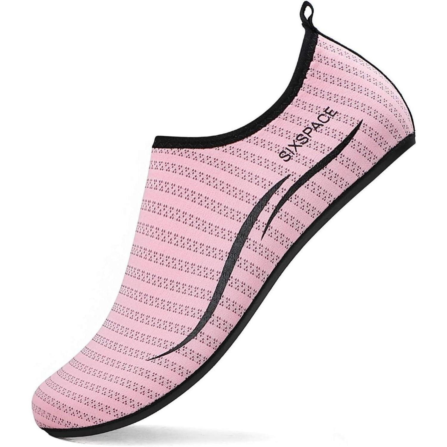 LuxusKollektion Tauchset Wasserschuhe Badeschuhe Aquaschuhe Herren Damen Slip On 44 EU 485 Rosa