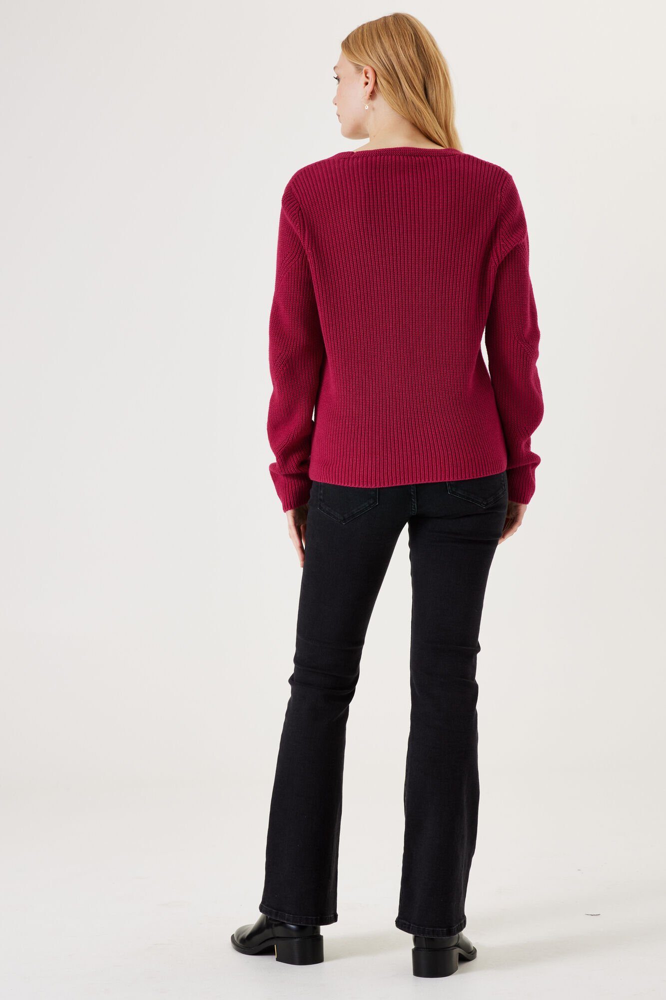 Garcia V-Ausschnitt-Pullover pink cherry