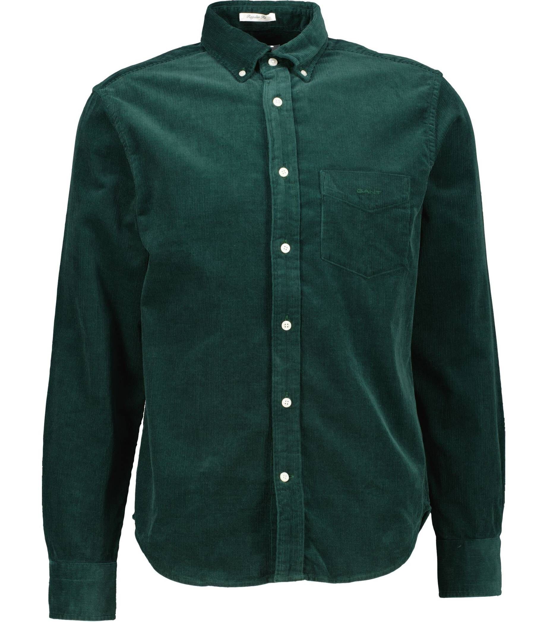 Gant Langarmhemd Herren Hemd Langarm Regular Fit (1-tlg) grün (43)