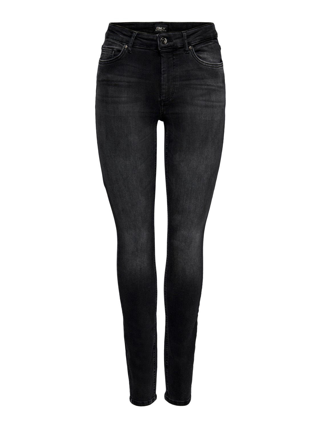 ONLY Skinny-fit-Jeans Skinny Fit Ankle Jeans ONLBLUSH Denim für Baumwolle unifarben wärmend Reißverschluss casual-Style