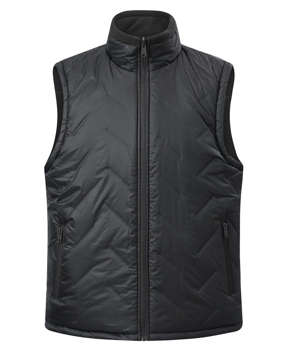 Allthemen Steppweste Herren Steppweste mit Stehkragen Wattiert Wendeweste Herbst Winter