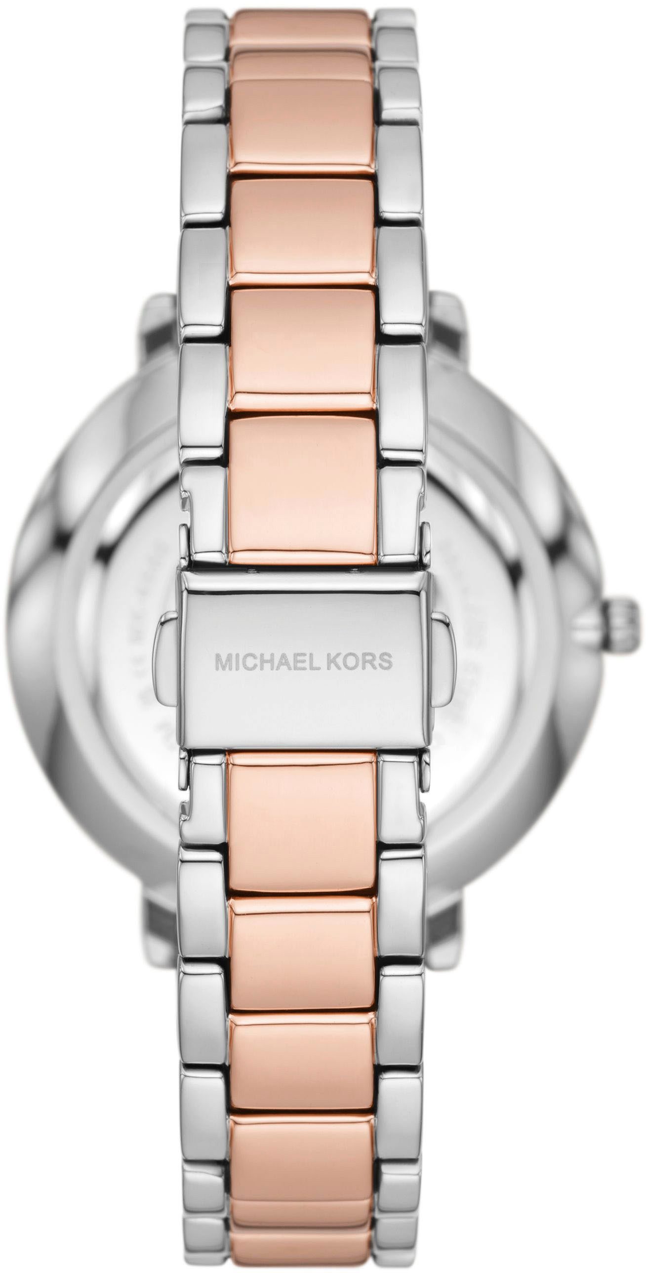 MICHAEL KORS Quarzuhr PYPER MK4920, Armbanduhr, Damenuhr, Edelstahlarmband, analog, Glassteine