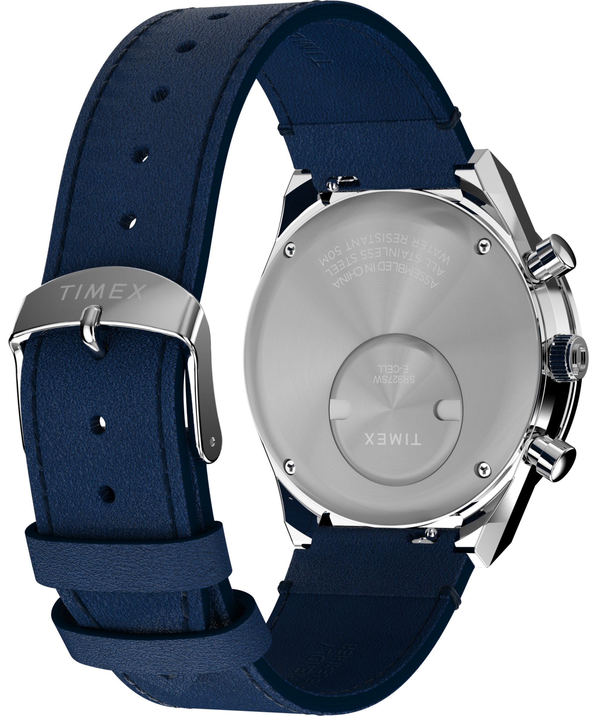 Timex Chronograph DIVER INSPIRED TW2Y36100AJ, Quarzuhr, Armbanduhr, Damenuhr, Lederarmband,Stoppfunktion,Datum