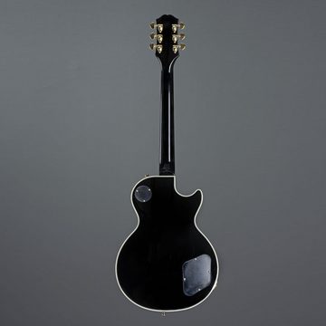 Epiphone E-Gitarre, Les Paul Custom Ebony Lefthand - E-Gitarre für Linkshänder