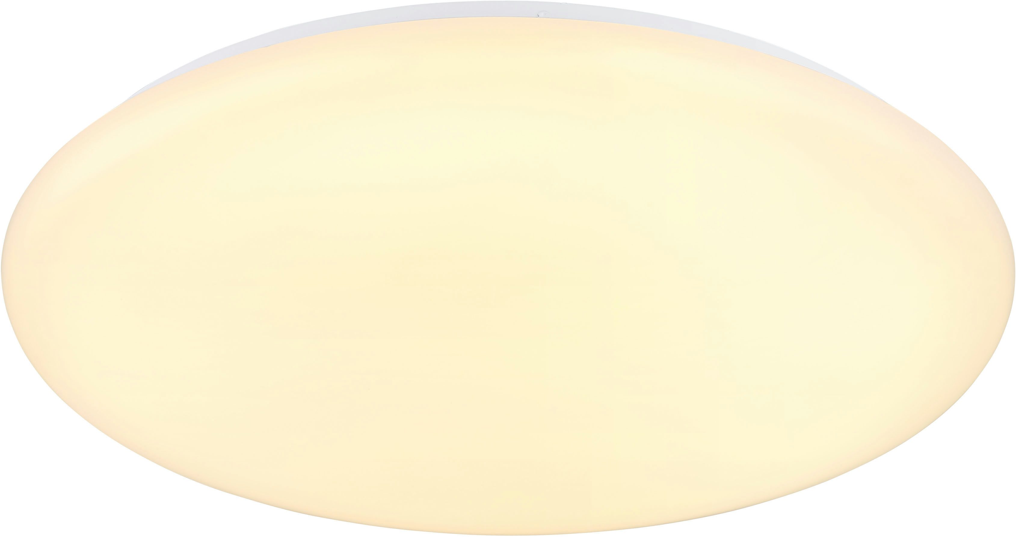 GLOBO LIGHTING LED Deckenleuchte ECLYPSE, LED fest integriert, Warmweiß, Deckenlampe/rund/Wohnzimmer/Schlafzimmer/elegant