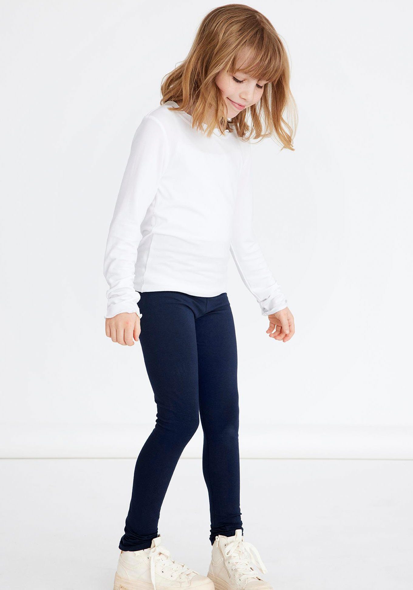 Name It Leggings NKFVIVIAN LEGGING NOOS Baumwollmischung, normal geschnitten – Bild 3 von 5