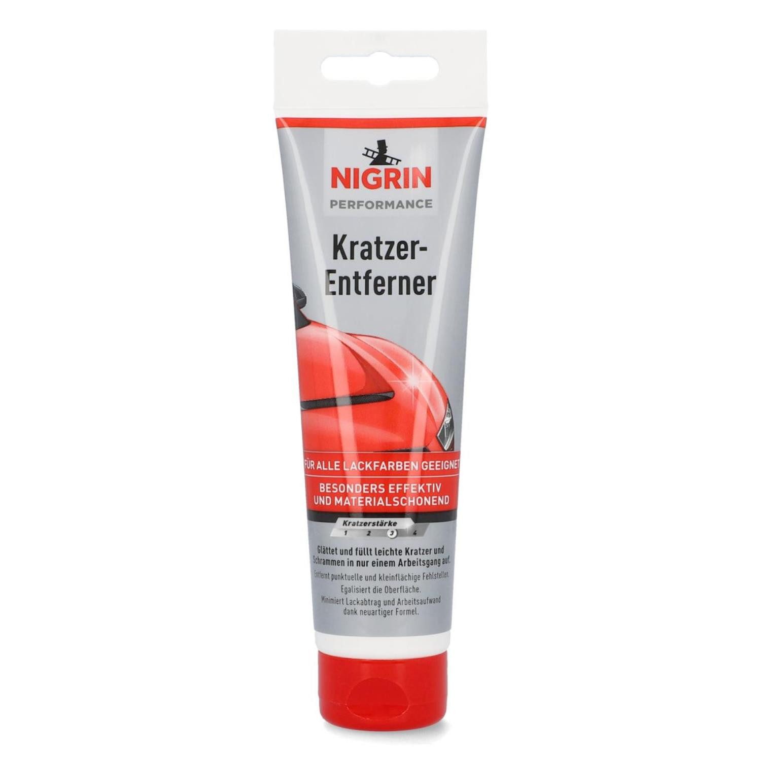 NIGRIN Kratzer-Entferner 150g Tube Schleif-Paste Politur Lackpolitur (1 St), Nigrin Kratzer-Entferner Schleif-Politur Lack-Politur Universell Auto