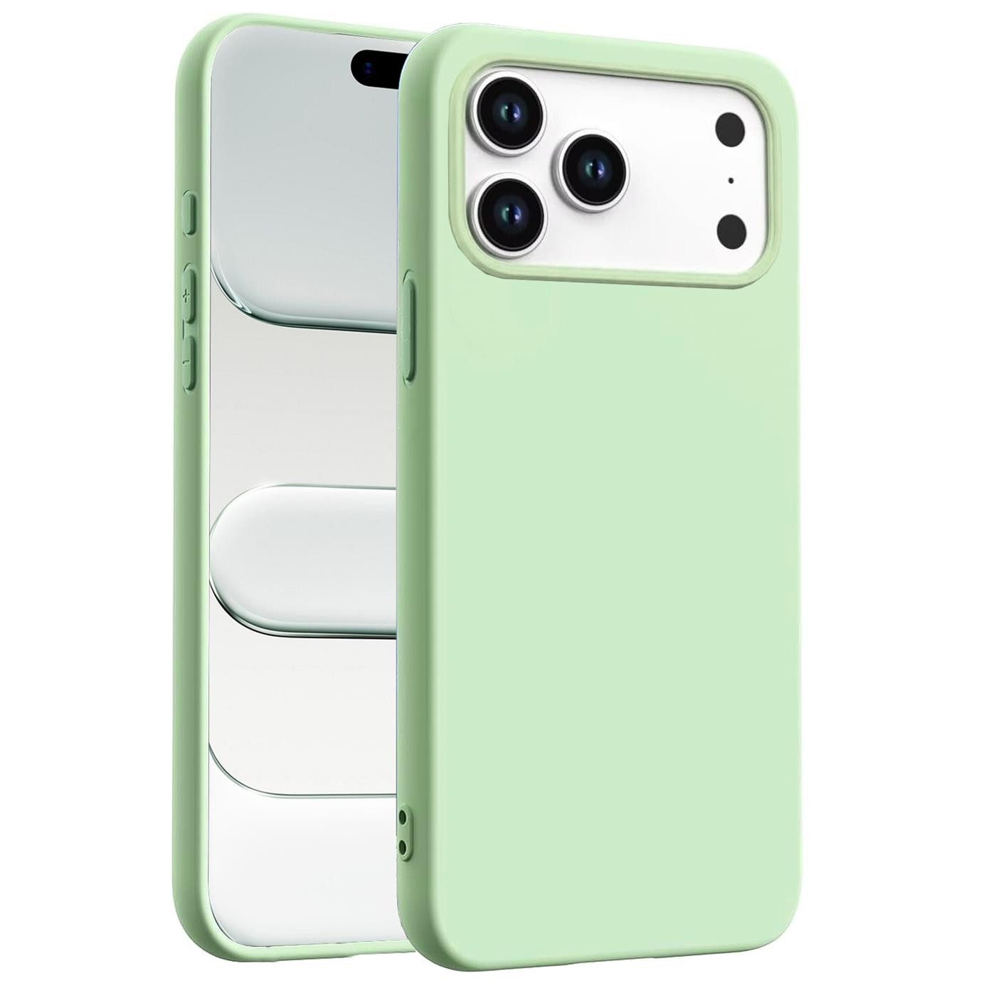 CoolGadget Handyhülle Silikon Colour Series Slim Case für Apple iPhone 17 Pro Max 6,9 Zoll, Hülle weich Handy Cover für iPhone 17 Pro Max Schutzhülle Innenfleece