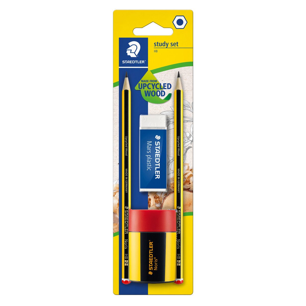STAEDTLER Bleistift Bleistift Noris Study-Set auf Blisterkarte HB