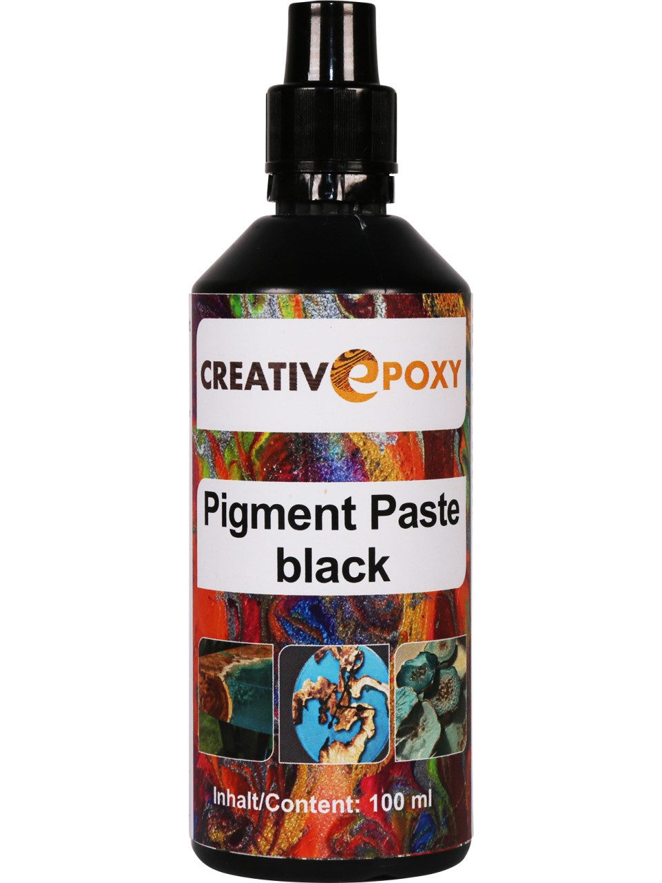 Boldt Bastelnaturmaterial Pigment Paste Black 100 g Flüssig, transluzent bis