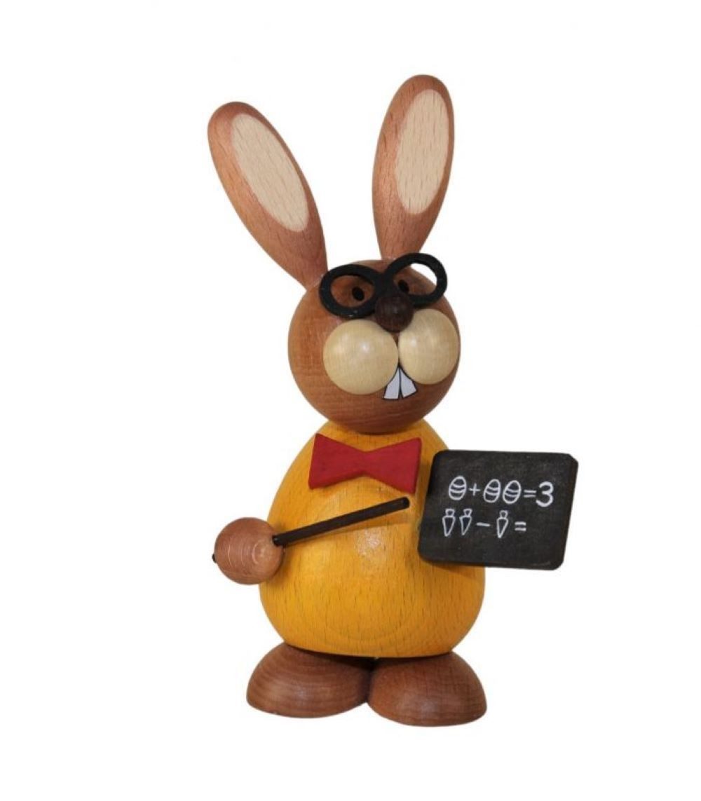 Osterhase Ullrich Osterhase stehend Leherer, 12 cm groß