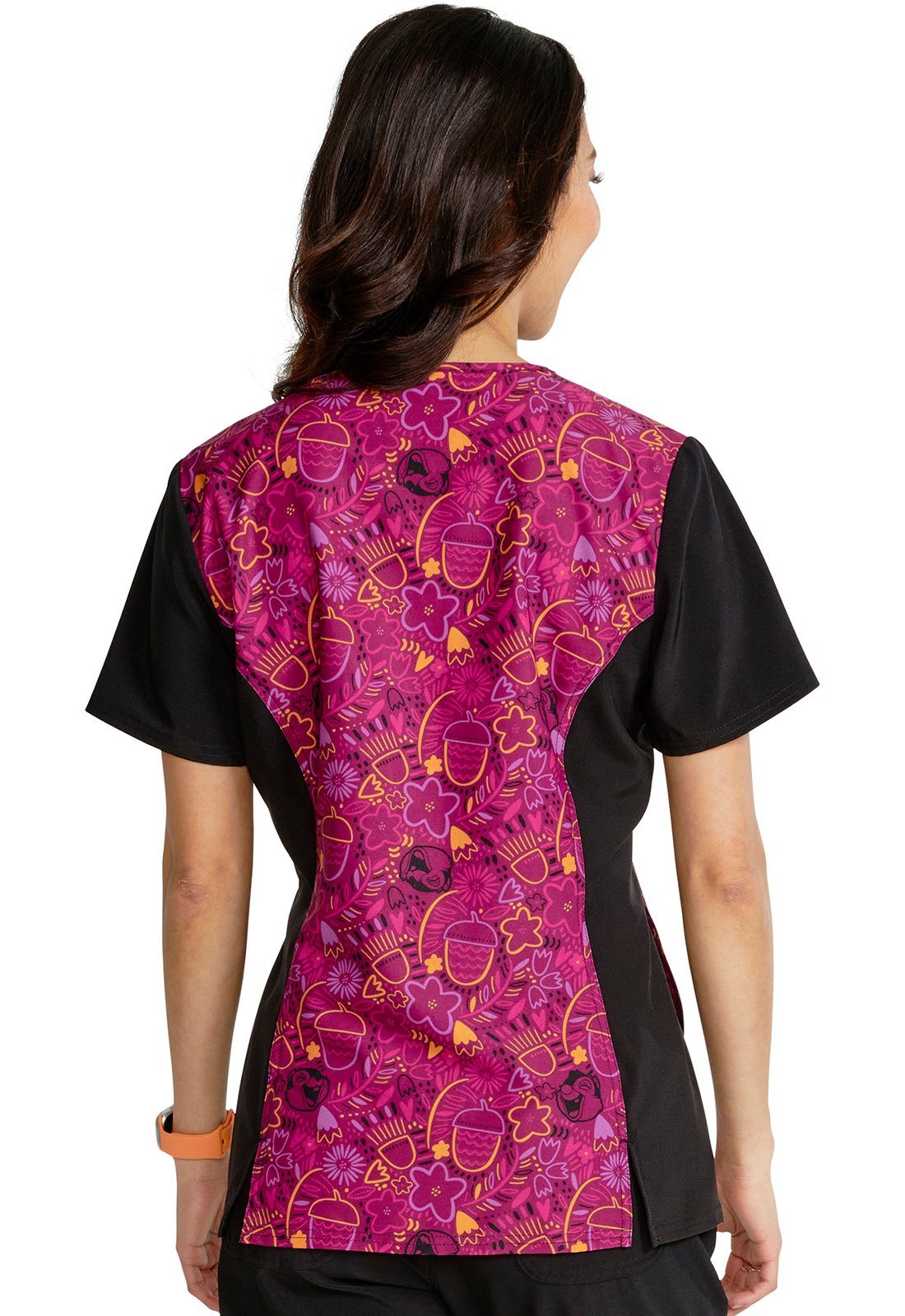 Cherokee Funktionsbluse Bunt bedruckter Damen Kasack "Nuts for Nuts A&B Hörnchen" Kasack mit Motiv