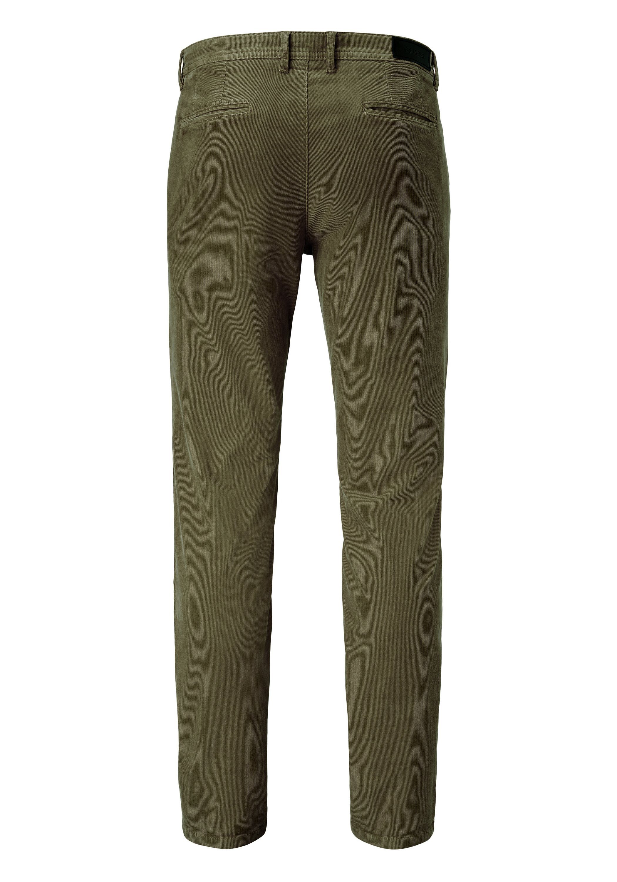 Jasper Chino-Style Chinohose dk. im khaki mit Stretch Slim-Fit Redpoint Cordhose