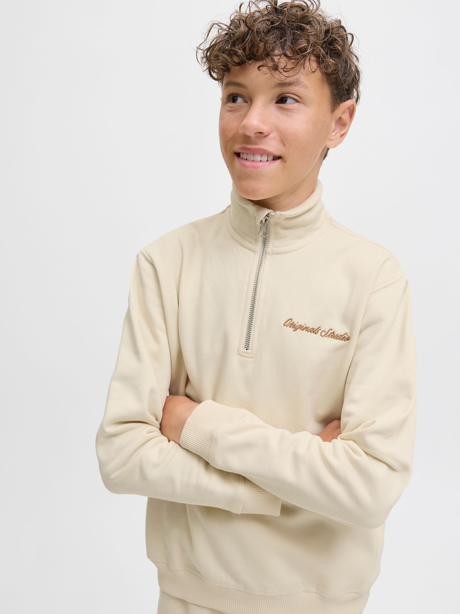 Jack & Jones Junior Sweatshirt JORNORREBRO EMB SWEAT HIGH NECK JNR