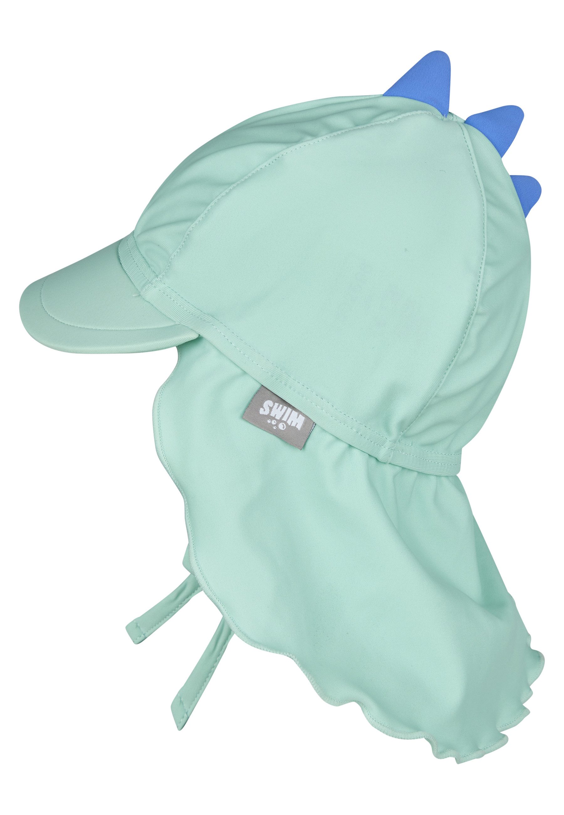 Sterntaler® Schirmmütze UV-Schutz 50+ Bademütze mit Nackenschutz Dino (1-St) Bademütze mit Nackenschutz, Dino-Zacken & Bindeband – Bild 3 von 5