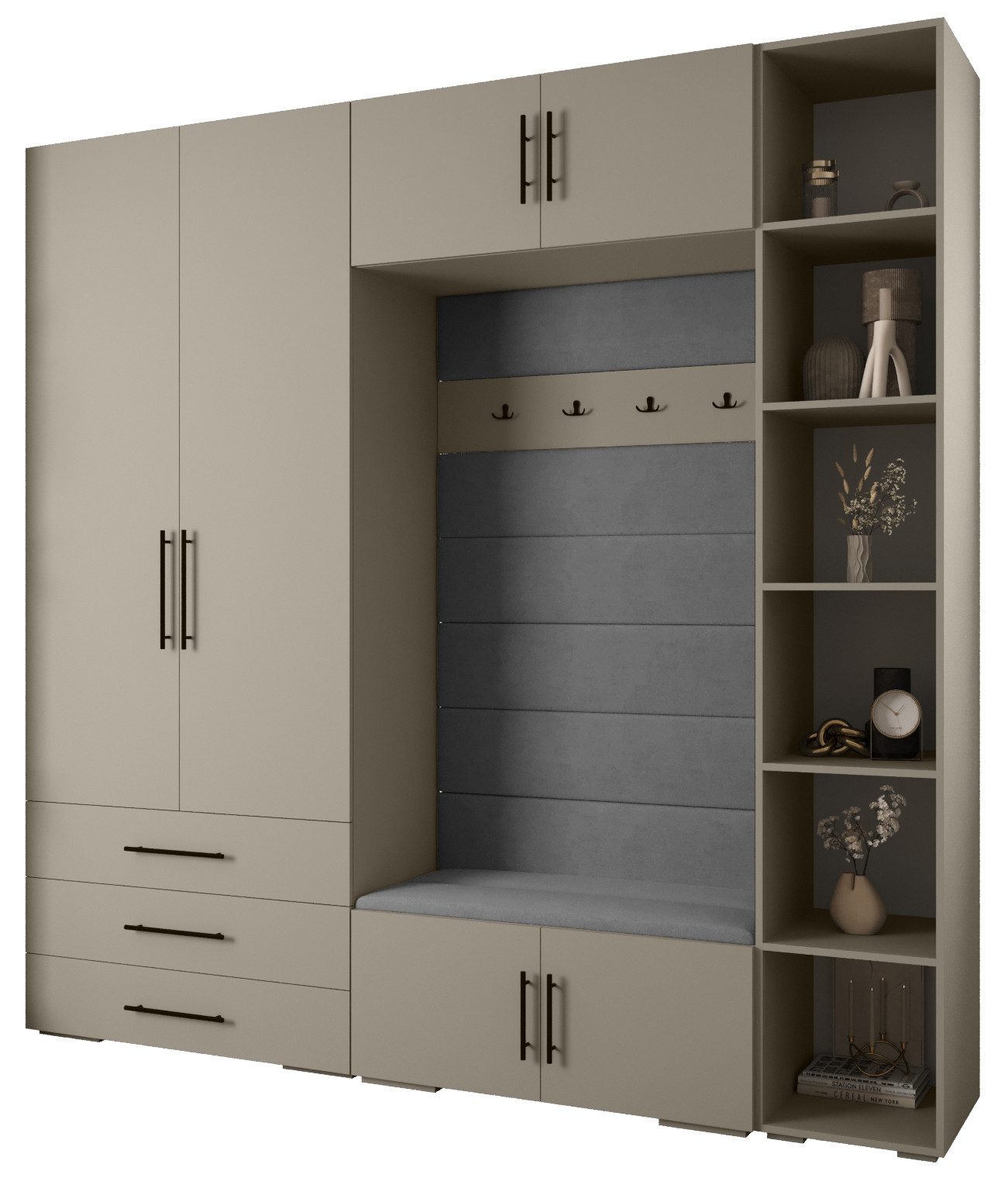 ABIKS MÖBEL Kompaktgarderobe INOVA 3 SATZ günstig online kaufen