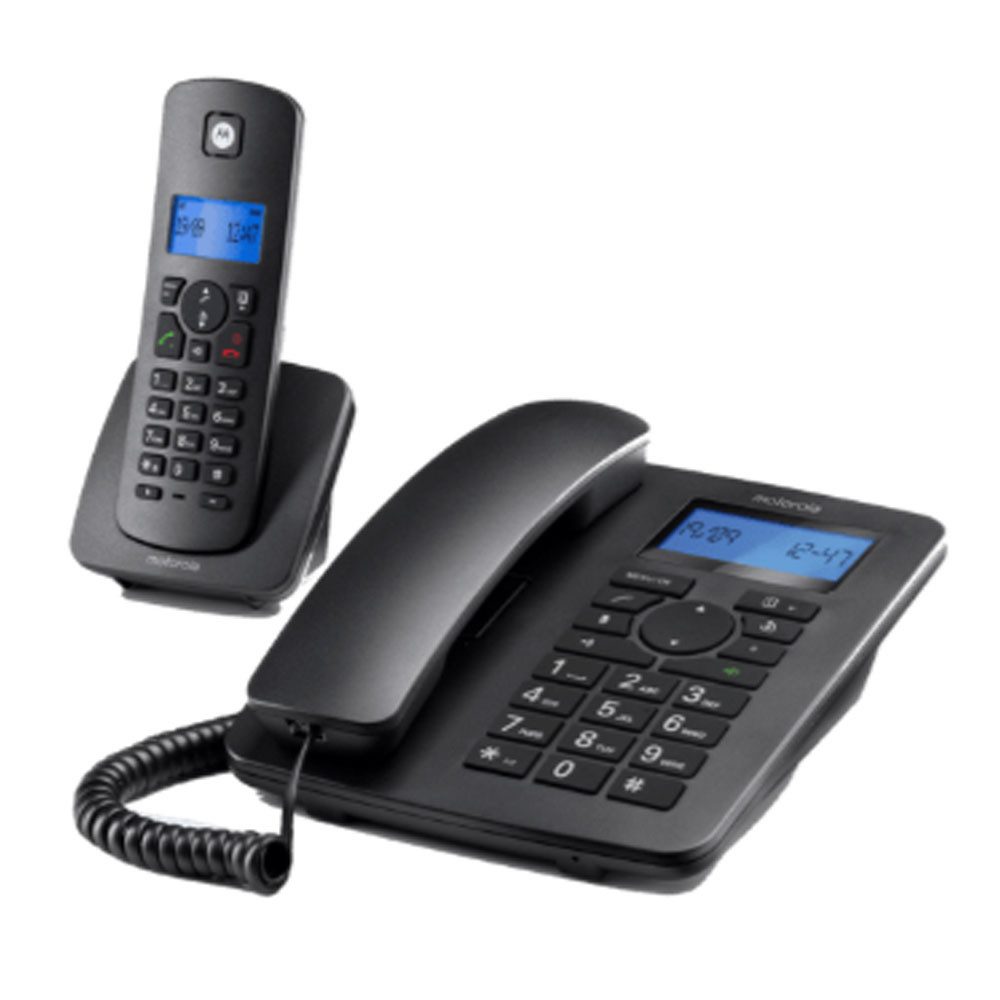 Motorola C4201 Festnetz-Telefon-Kombi schwarz Festnetztelefon