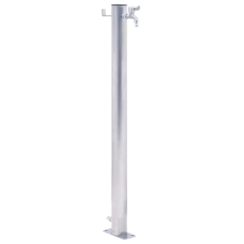 vidaXL Bewässerungssystem Wassersäule für den Garten 40 cm Edelstahl Rund, (1-tlg)
