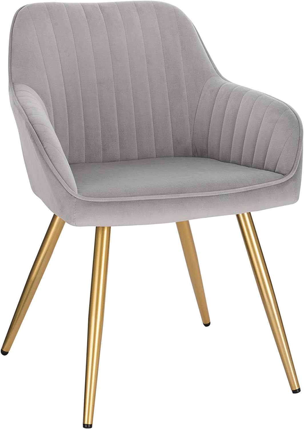 EUGAD Polsterstuhl (1 St), Metallbeine und Samtbezug, bis 120 kg belastbar günstig online kaufen