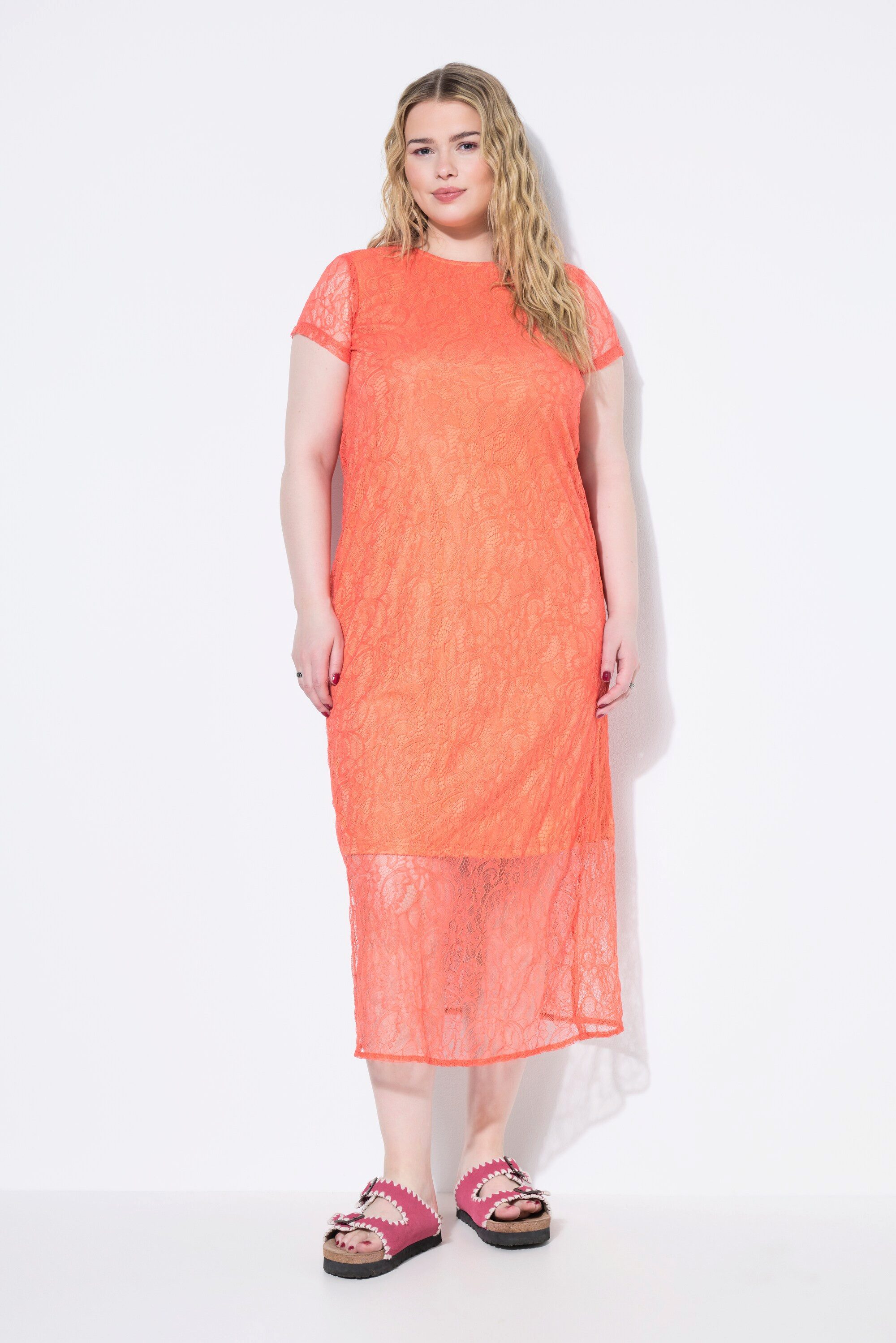 Midikleid Maxikleid Fitted Shape Spitze