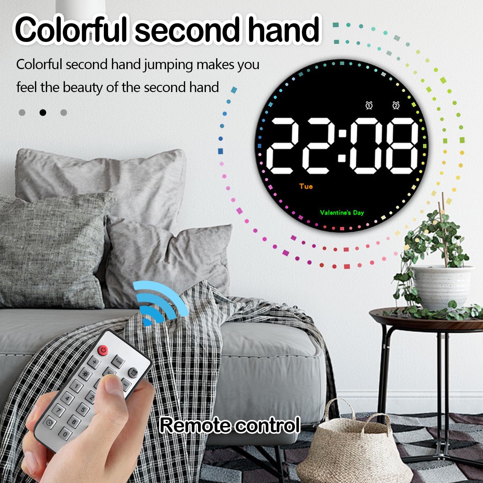 ZEUOPQ Wanduhr Elektronische Digitaluhr elektronische leise günstig online kaufen