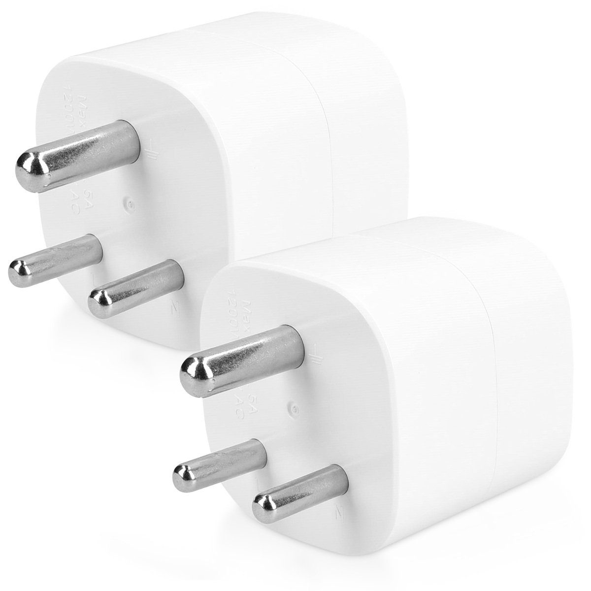 2x Adapter für Südafrika und Indien zu EU Namibia Reiseadapter Typ D Adapter