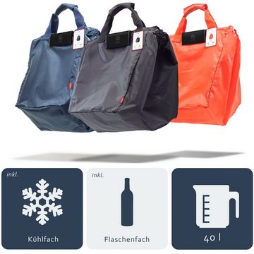 achilles Einkaufsbeutel Easy-Carrier Einkaufswagentasche mit Kühlfunktion und Flaschenfächern, 40 l